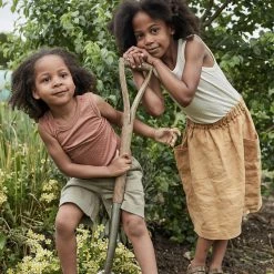 Matona Linen Gaia Skirt - Honey