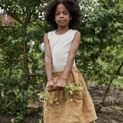 Matona Linen Gaia Skirt - Honey