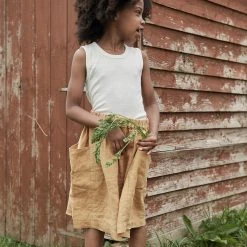 Matona Linen Gaia Skirt - Honey