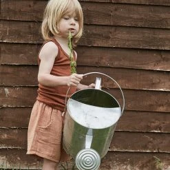 SISKIN By Engel Exclusive Organic Merino Wool & Silk Sleeveless Top - Deep Rust Kids Wool