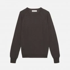 Skall Studio Women's Merino Wool Alessi O-Neck Jumper – Dark Brown Outlet