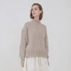 Skall Studio Outlet Women's Cashmere/Wool Dello High Neck Jumper – Beige