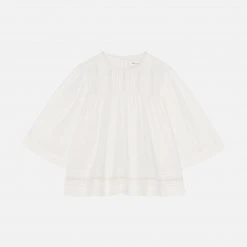 Skall Studio SALE Women's Organic Cotton Cosmos Blouse - Optic White