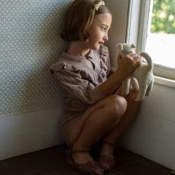 Soor Ploom Organic Pima Cotton Nancy Top - Dark Tea Cotton & Linen