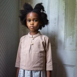 Soor Ploom Cotton & Linen Organic Cotton Roxy Smock - Dark Tea