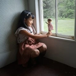 Soor Ploom Linen Eloise Pinafore - Henna Cotton & Linen