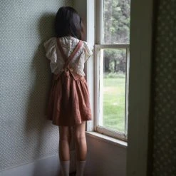 Soor Ploom Linen Eloise Pinafore - Henna Cotton & Linen