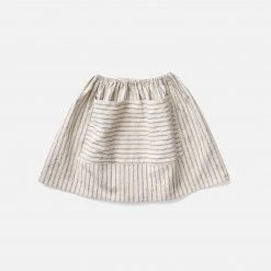Soor Ploom Cotton & Linen Linen/Cotton Emelia Skirt - Ticking Stripe