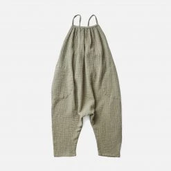 Soor Ploom Cotton Ines Romper - Dill