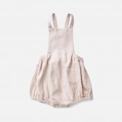 Soor Ploom Linen Oona Romper - Tea Cotton & Linen