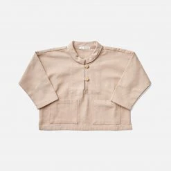 Soor Ploom Cotton & Linen Organic Cotton Roxy Smock - Dark Tea
