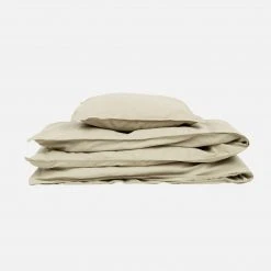Studio Feder Organic Cotton Duvet & Pillow Cover - Moss - Single