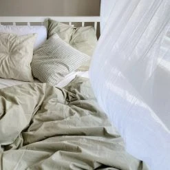 Studio Feder Organic Cotton Duvet & Pillow Cover - Moss - Single