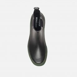 Stutterheim Adult's Rubber Rainwalker Boots - Black/Green