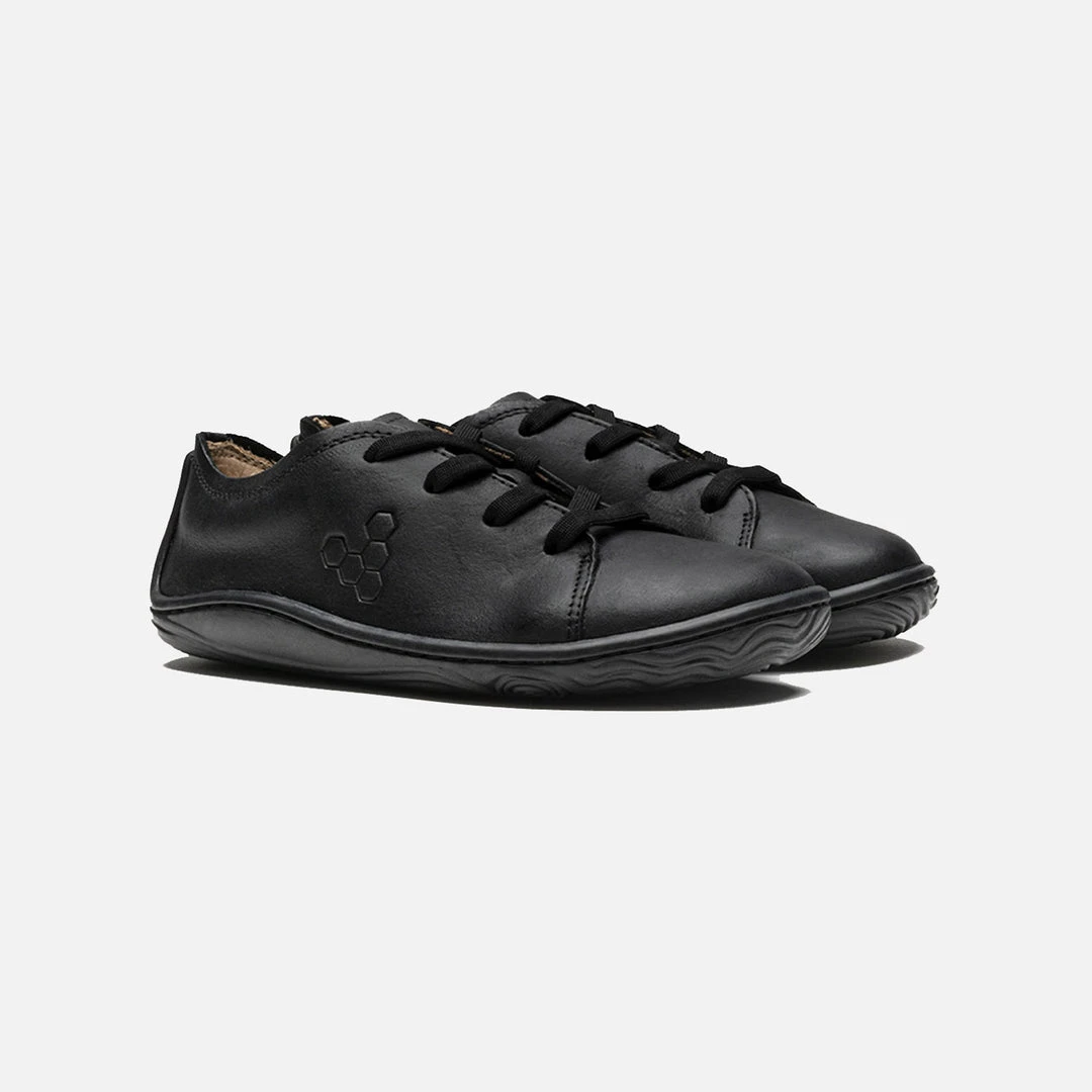 Vivobarefoot Kids Addis School Shoes - Black