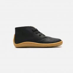 Vivobarefoot Kids Leather Addis Gobi Boots - Obsidian Shoes