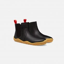 Vivobarefoot Shoes Junior Fulham II Rubber Boots - Obsidian