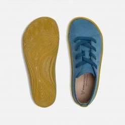 Vivobarefoot Kids Leather Addis Shoes - Indigo