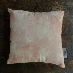 Whole Hand Dyed Organic Cotton Wico Mini Cushion Cover - Pink