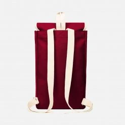 YKRA Bags Cotton Canvas Sailor Backpack - Bordeaux