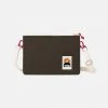 YKRA Cotton Canvas Side Pouch Bag - Khaki