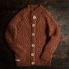Mormor.nu Hand Knit Alpaca Smock Cardigan - Hazelnut Tops & Sweaters