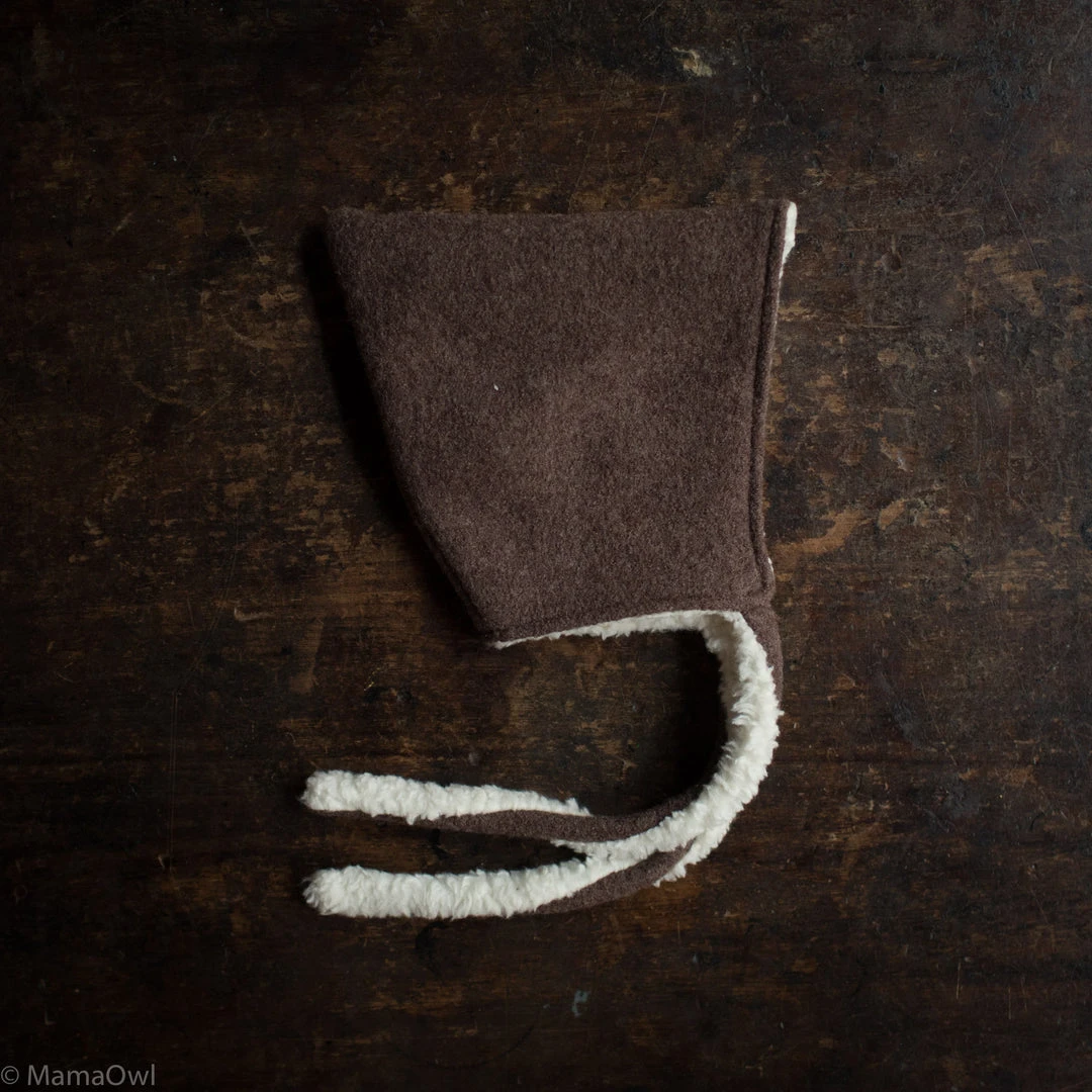 Kleine Schobbejak Wool/Cotton Sherpa Pixie Hat - Hazel Brown