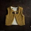Kleine Schobbejak Wool/Cotton Sherpa Vest - Ochre
