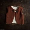 Kleine Schobbejak Wool/Cotton Sherpa Vest - Terracotta