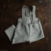 Disana Exclusive Organic Boiled Merino Wool Pocket Dungarees - Grey