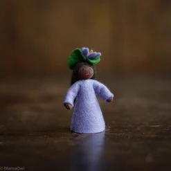 Fairies Handmade Wool Fairy With Flower Headdress - Violet