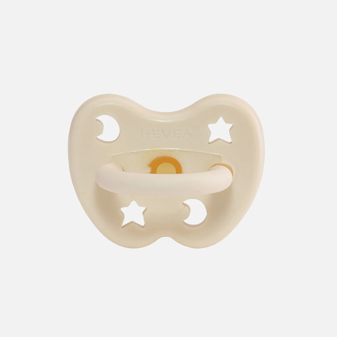HEVEA Baby Sleep & Blankets Natural Rubber Coloured Orthodontic Soother/Pacifier - Many Colours