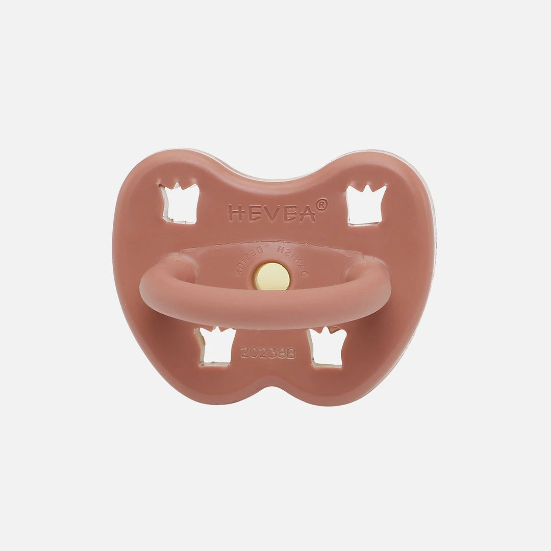 HEVEA Baby Sleep & Blankets Natural Rubber Coloured Orthodontic Soother/Pacifier - Many Colours