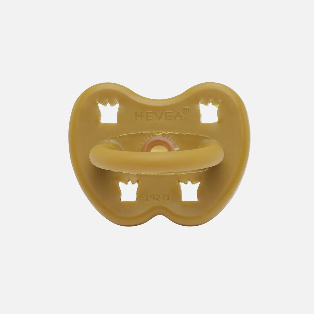 HEVEA Baby Sleep & Blankets Natural Rubber Coloured Orthodontic Soother/Pacifier - Many Colours