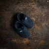 Living Kitzbühel Velcro Wool Slipper - Navy Shoes