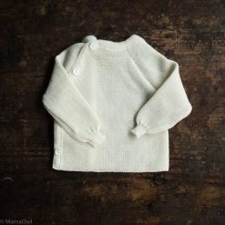 Reiff Organic Merino Wool Wrap Cardigan - Natural Tops & Sweaters