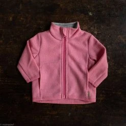 Disana Organic Light Weight Boiled Merino Wool Zip Jacket - Raspberry SALE
