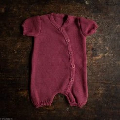 Disana Organic Merino Wool Romper - Dry Rose SALE