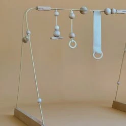 &me Steel And Wood Baby Gym - Beige