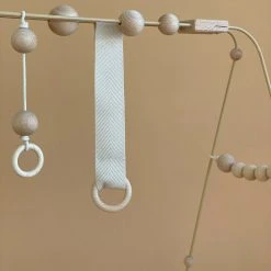 &me Steel And Wood Baby Gym - Beige