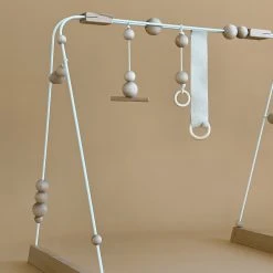 &me Steel And Wood Baby Gym - White