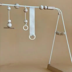 &me Steel And Wood Baby Gym - White