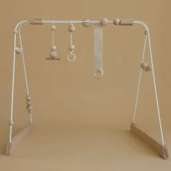 &me Steel And Wood Baby Gym - White