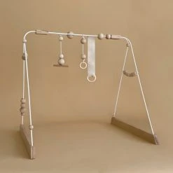 &me Steel And Wood Baby Gym - White