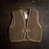 Alwero Wool Teddy Fleece Vest - Bark