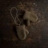 Alwero Kids Wool Wool Teddy Fleece Mittens - Bark