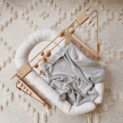 &me Steel And Wood Baby Gym - Beige