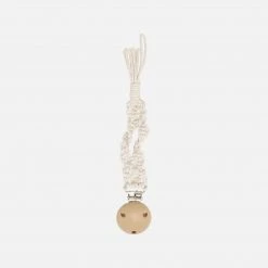 Bonét Et Bonét Organic Cotton Macrame Pacifier Clip - Venus Home & Baby Care