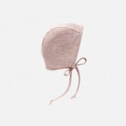 Briar Baby Linen Bonnet - Blush