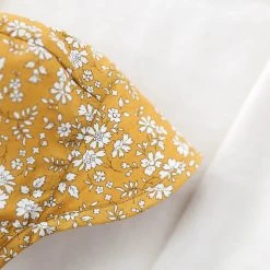 Briar Baby Cotton Brimmed Bonnet - Buttercup